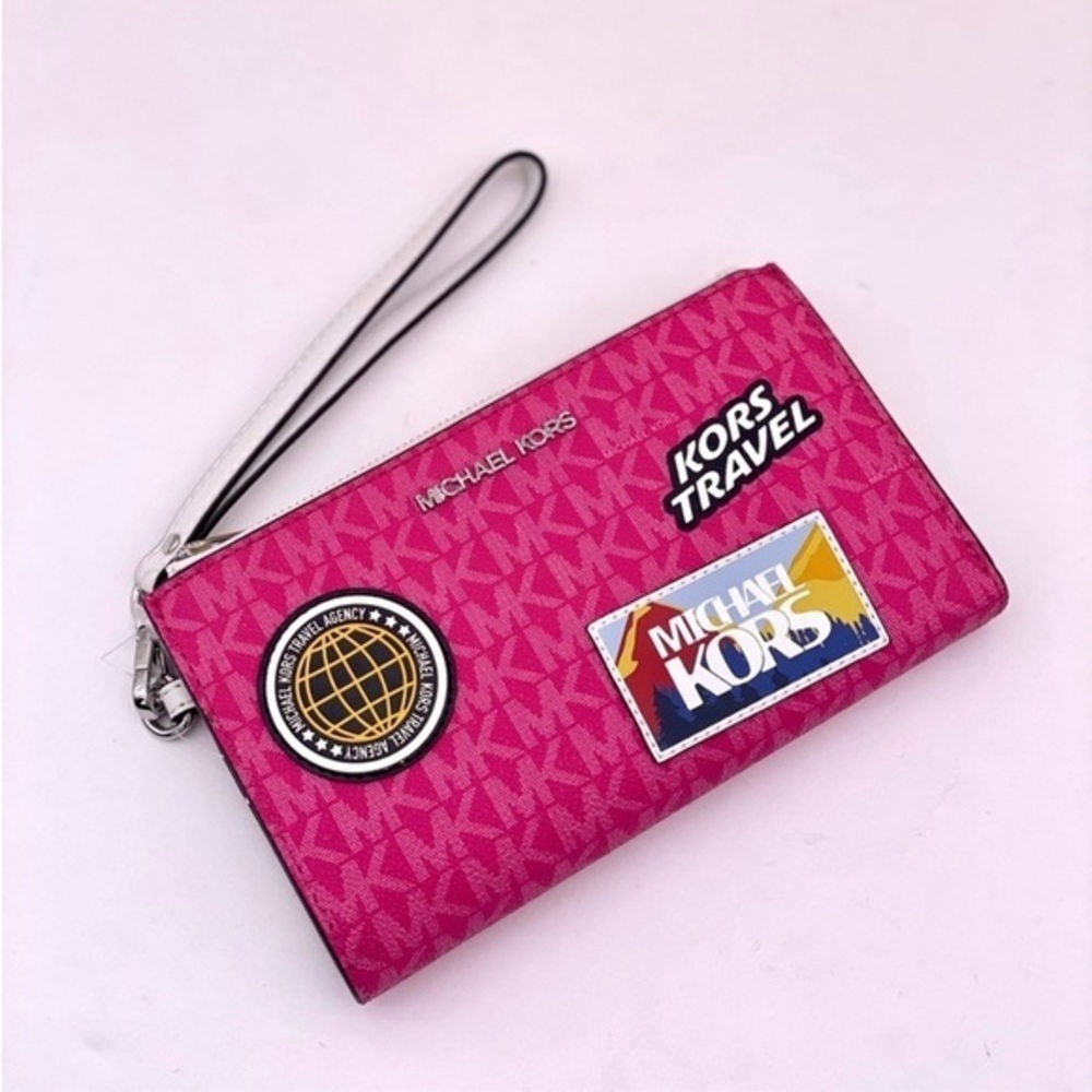 Michael Kors Jet Set Travel DoubleZip Wallet Wristlet